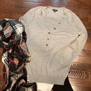 Grey pullover sweater